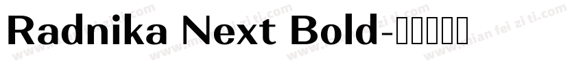 Radnika Next Bold字体转换